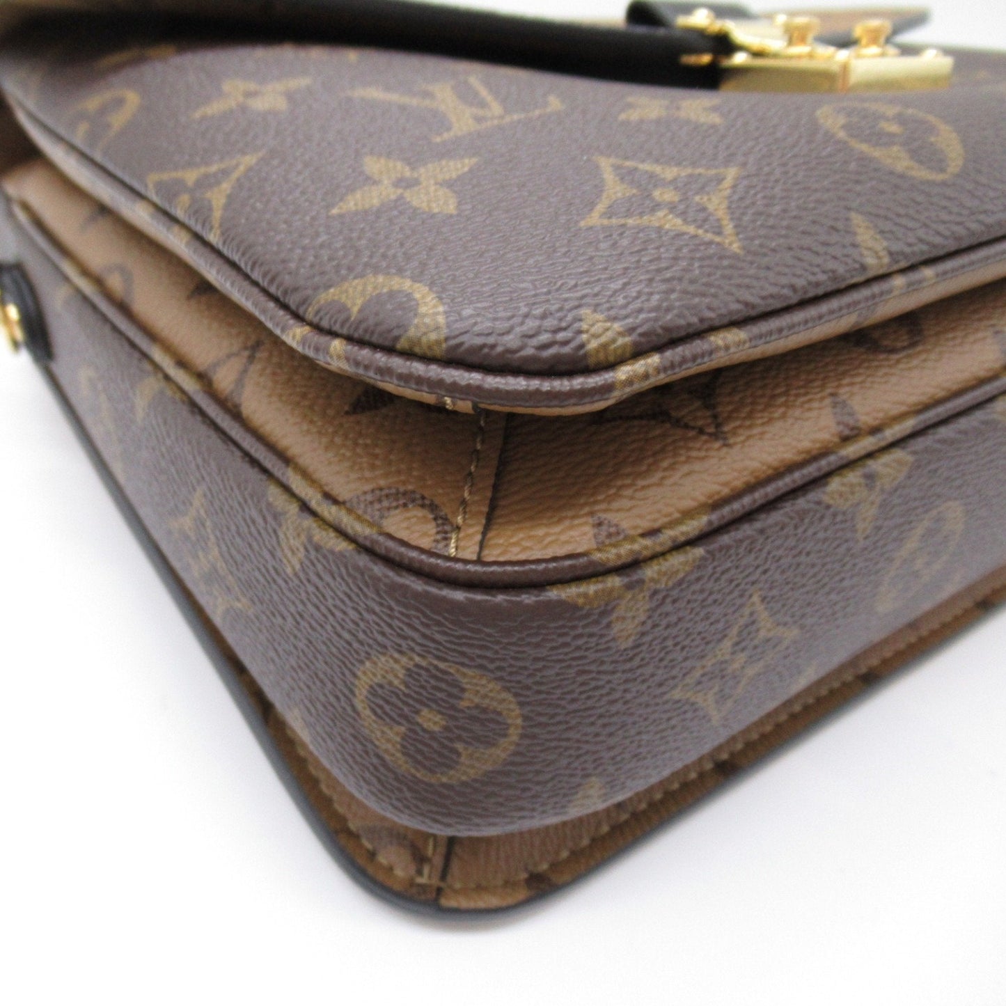Louis Vuitton Brown Monogram Reverse Coated Canvas Pochette Shoulder Bag