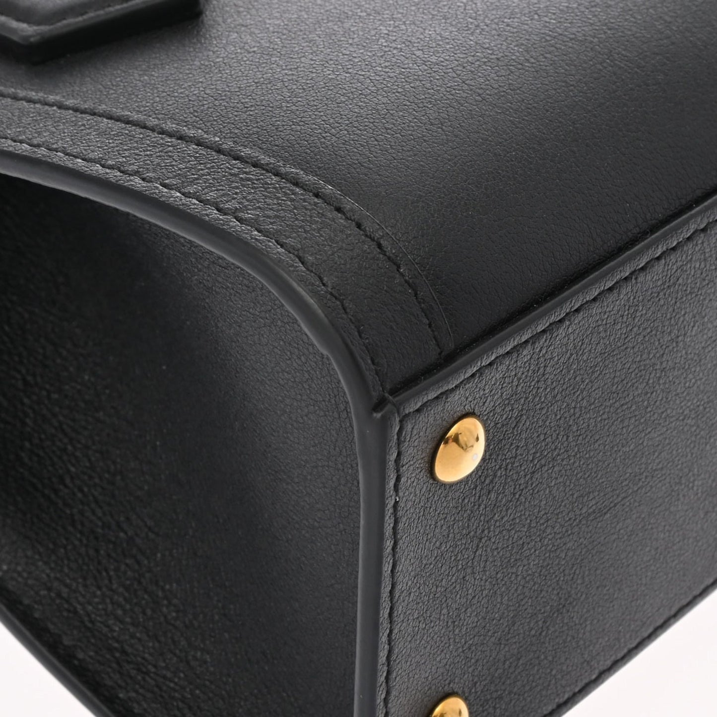 Gucci Black Yellow Leather Handbag Tote Bag