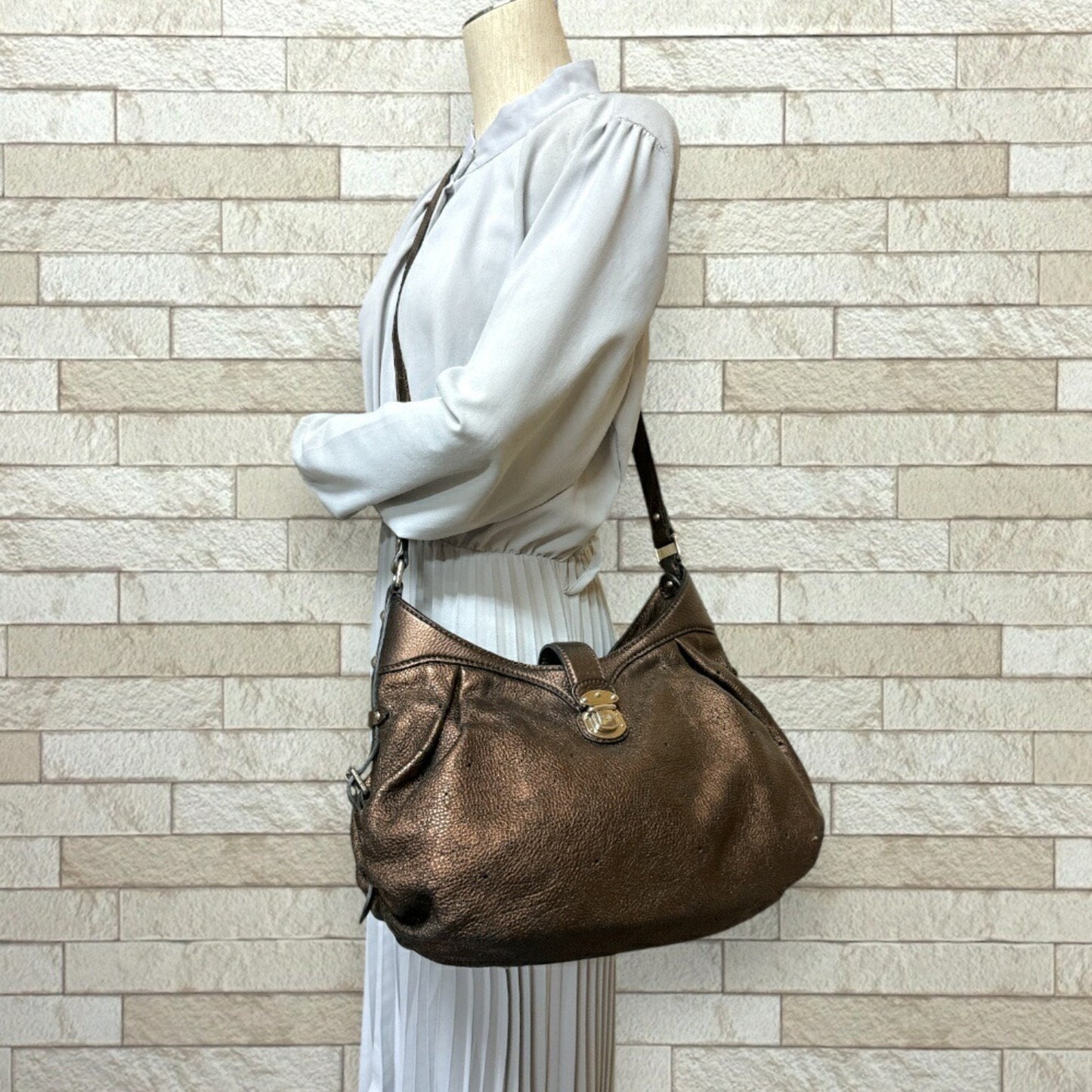 Louis Vuitton Brown Mahina Leather Shoulder Bag