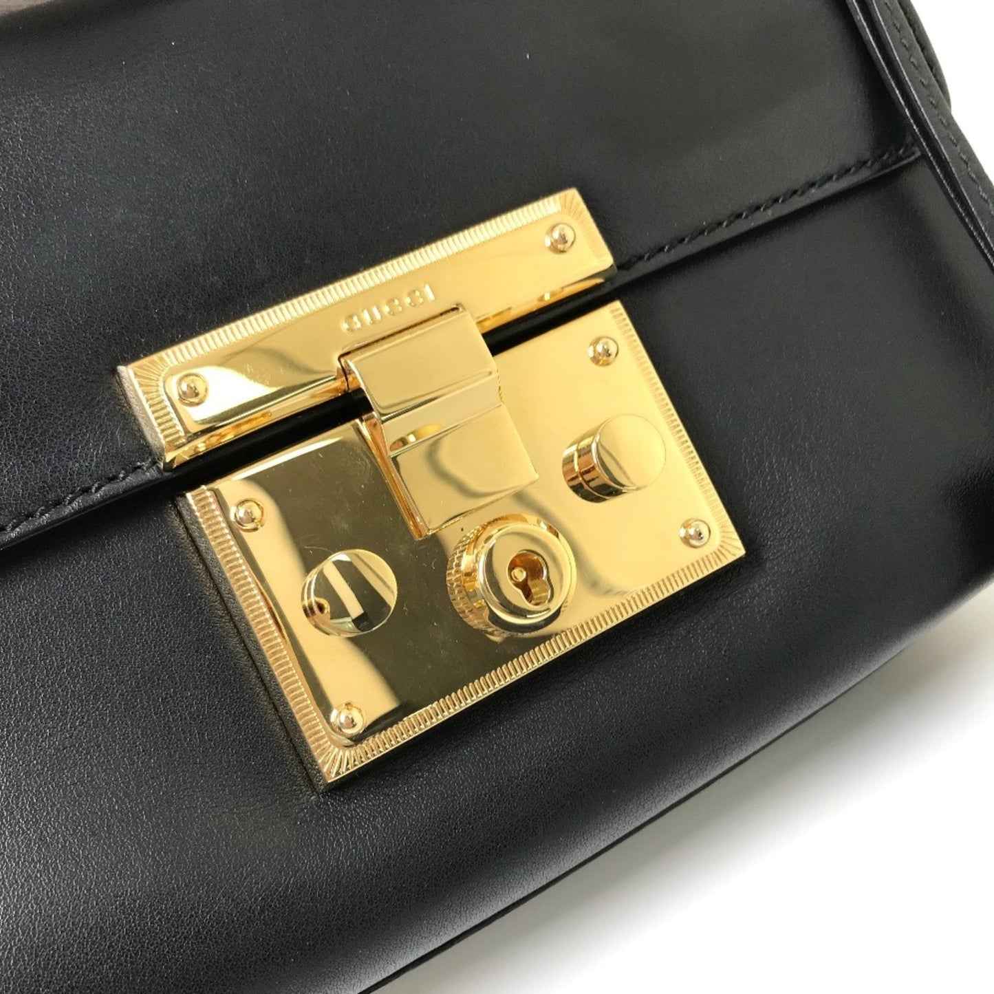 Gucci Black Leather Shoulder Bag