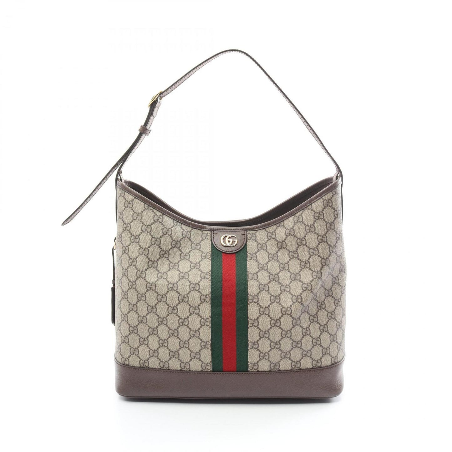 Gucci Beige Brown Multi-Color Gg Supreme Leather Shoulder Bag