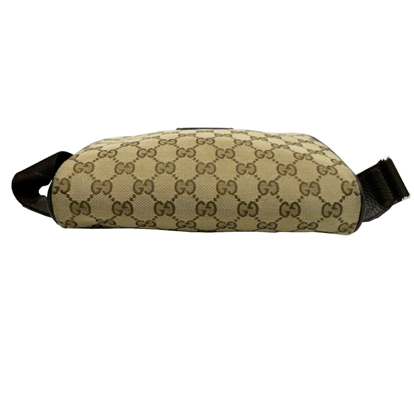Gucci Beige Brown Canvas Leather Fanny Pack