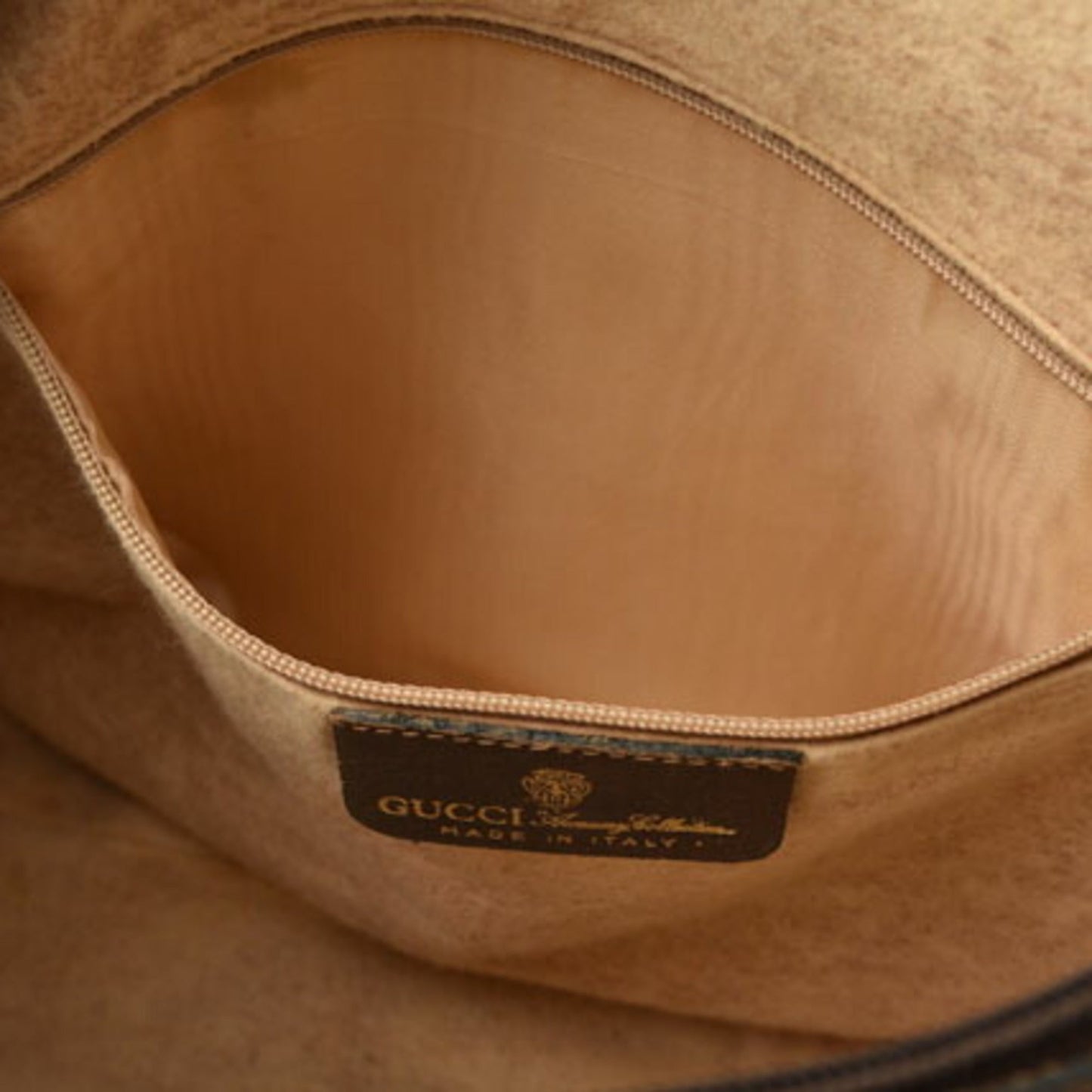 Gucci Beige Brown Pvc Leather Boston Bag Shoulder Bag