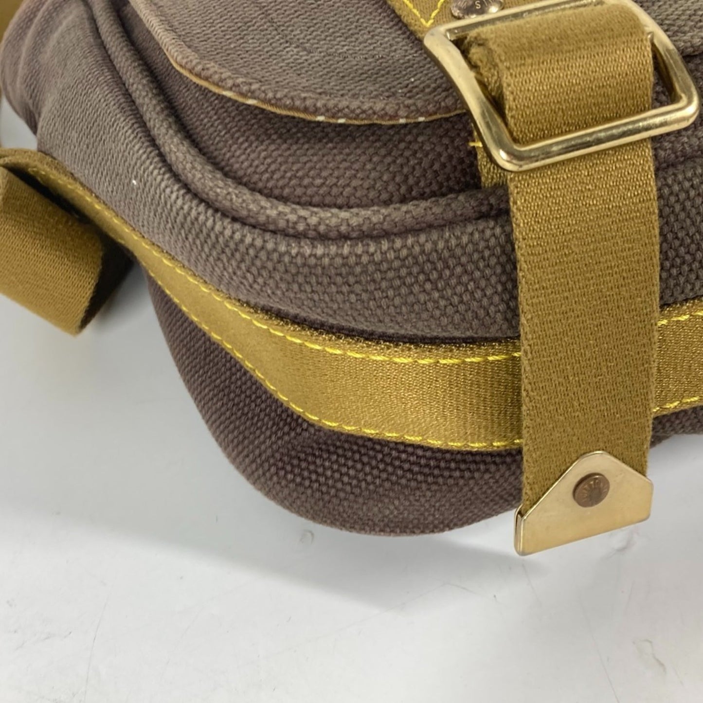 Louis Vuitton Brown Canvas Shoulder Bag