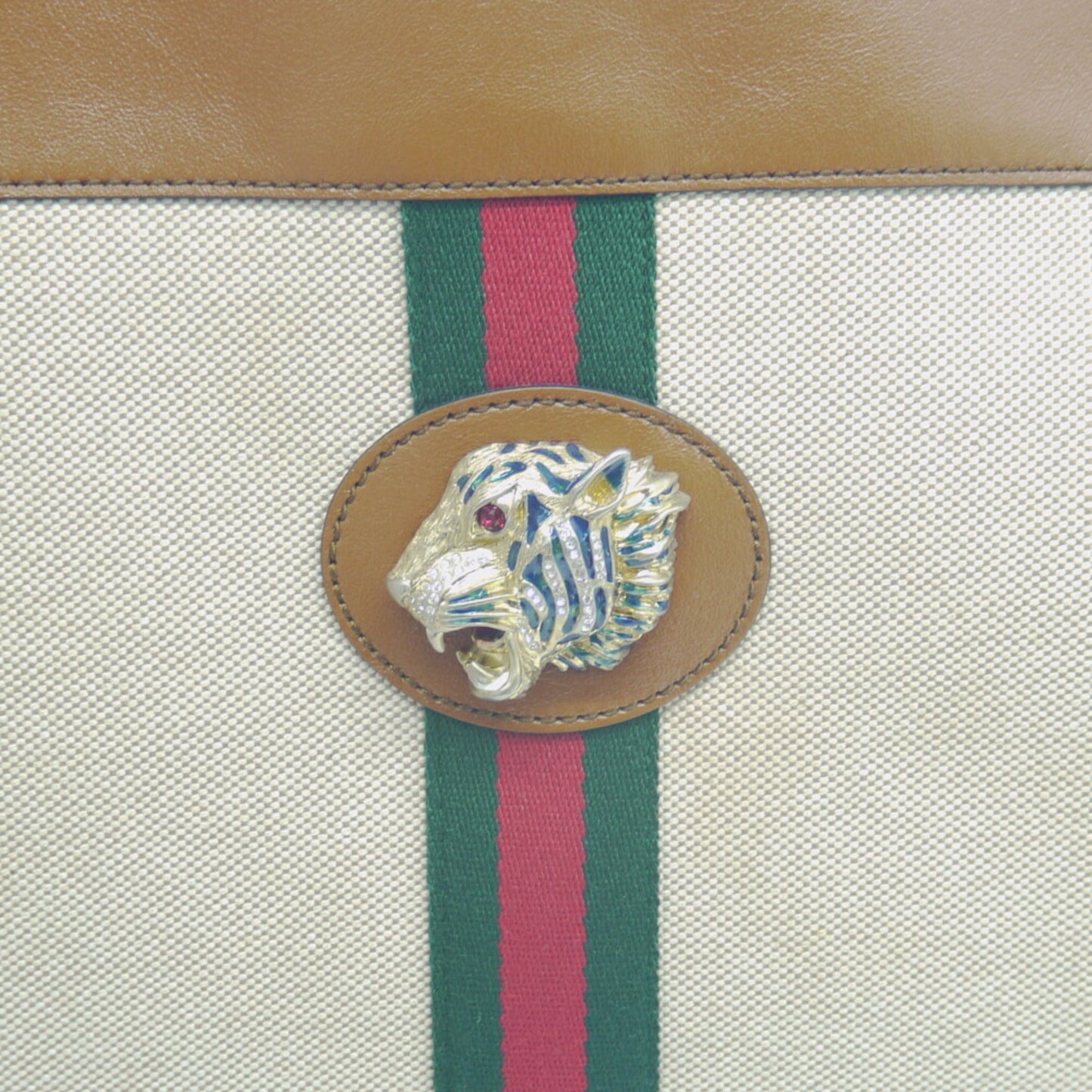 Gucci Beige Canvas Tote Bag