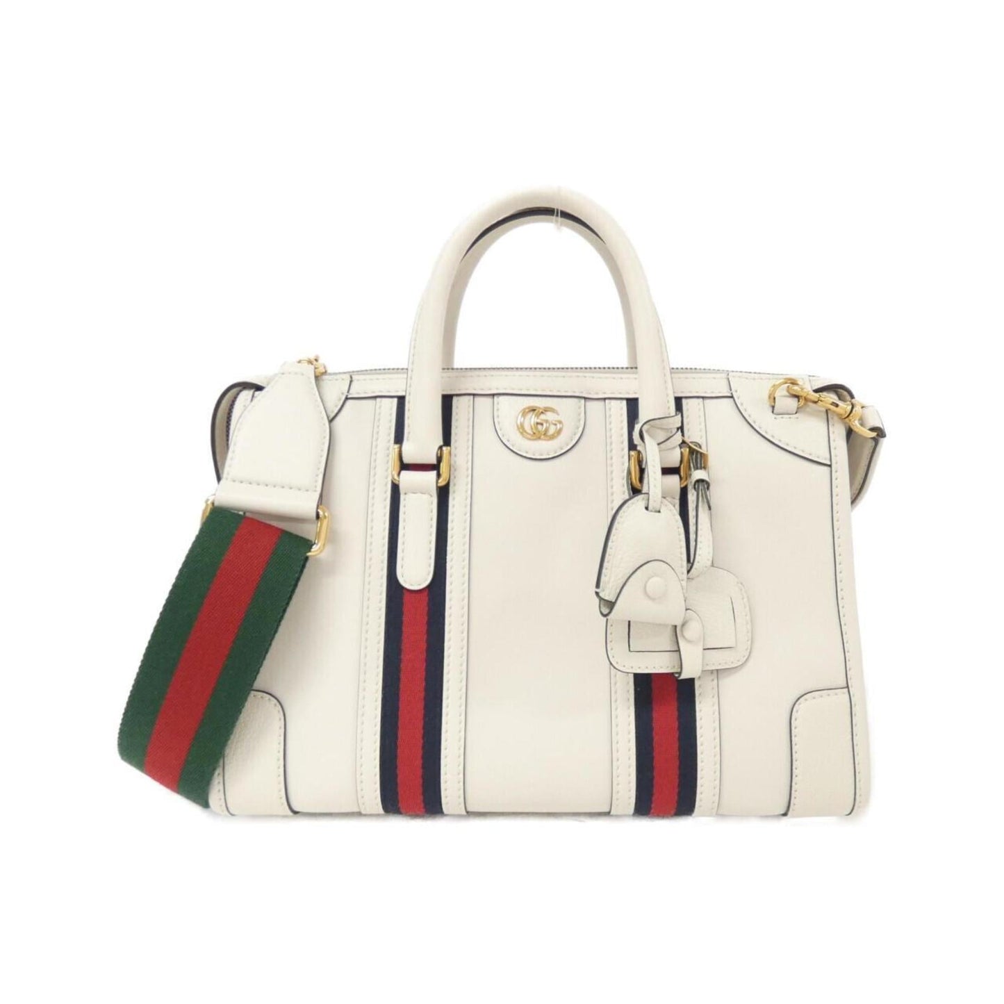 Gucci White Leather Handbag ()
