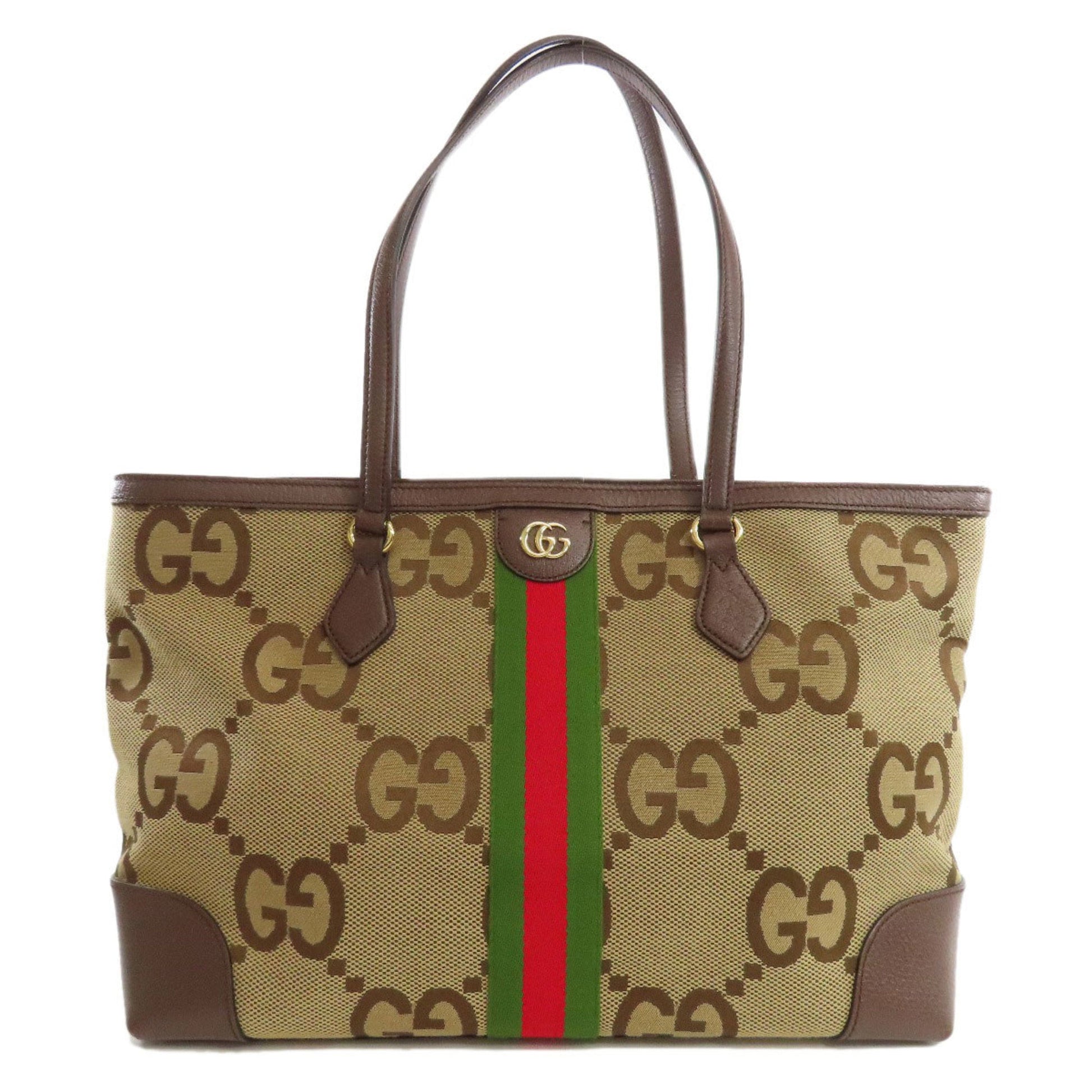 Gucci Brown Canvas Tote Bag ()