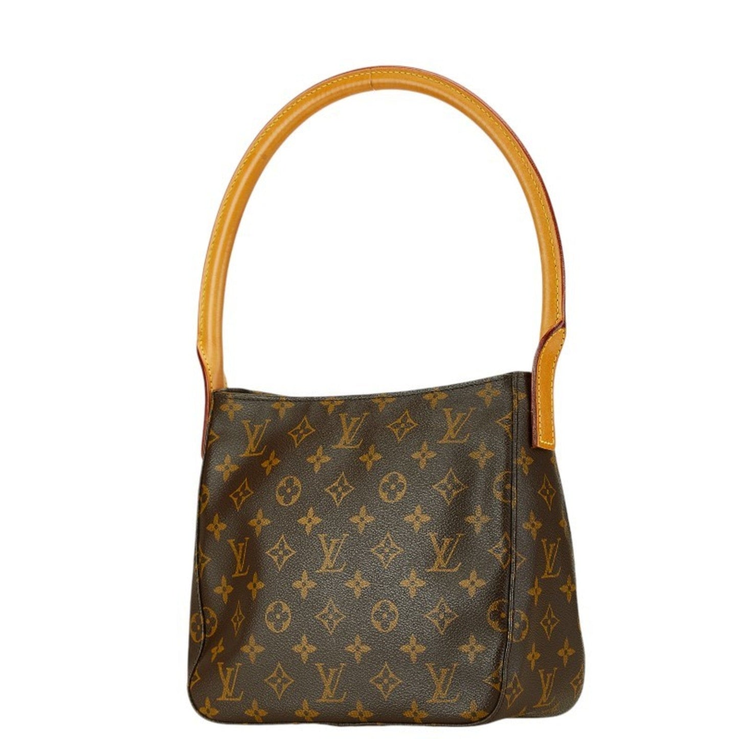 Louis Vuitton Brown Pvc Leather Handbag Shoulder Bag