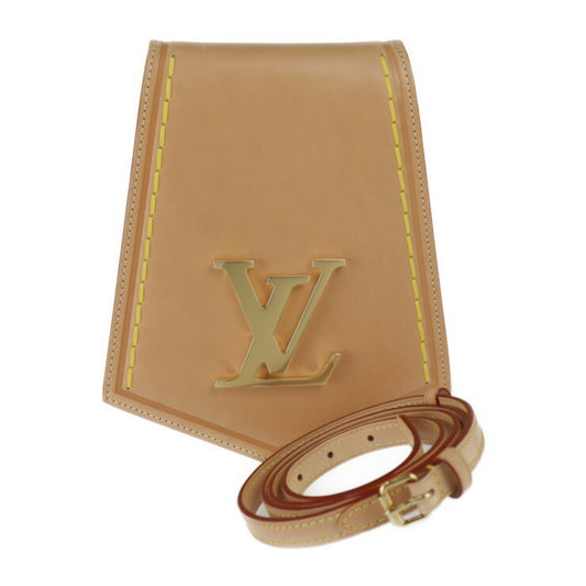 Louis Vuitton Beige Leather Handbag Shoulder Bag Tote Bag ()