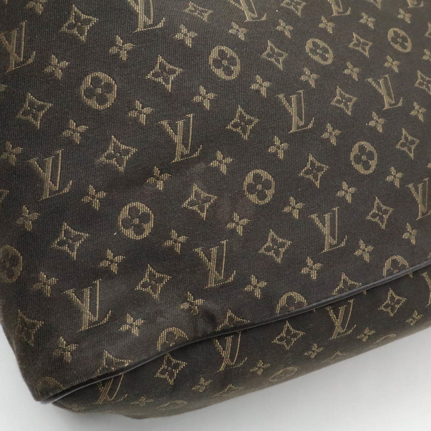 Louis Vuitton Fusain Canvas Leather Shoulder Bag Tote Bag