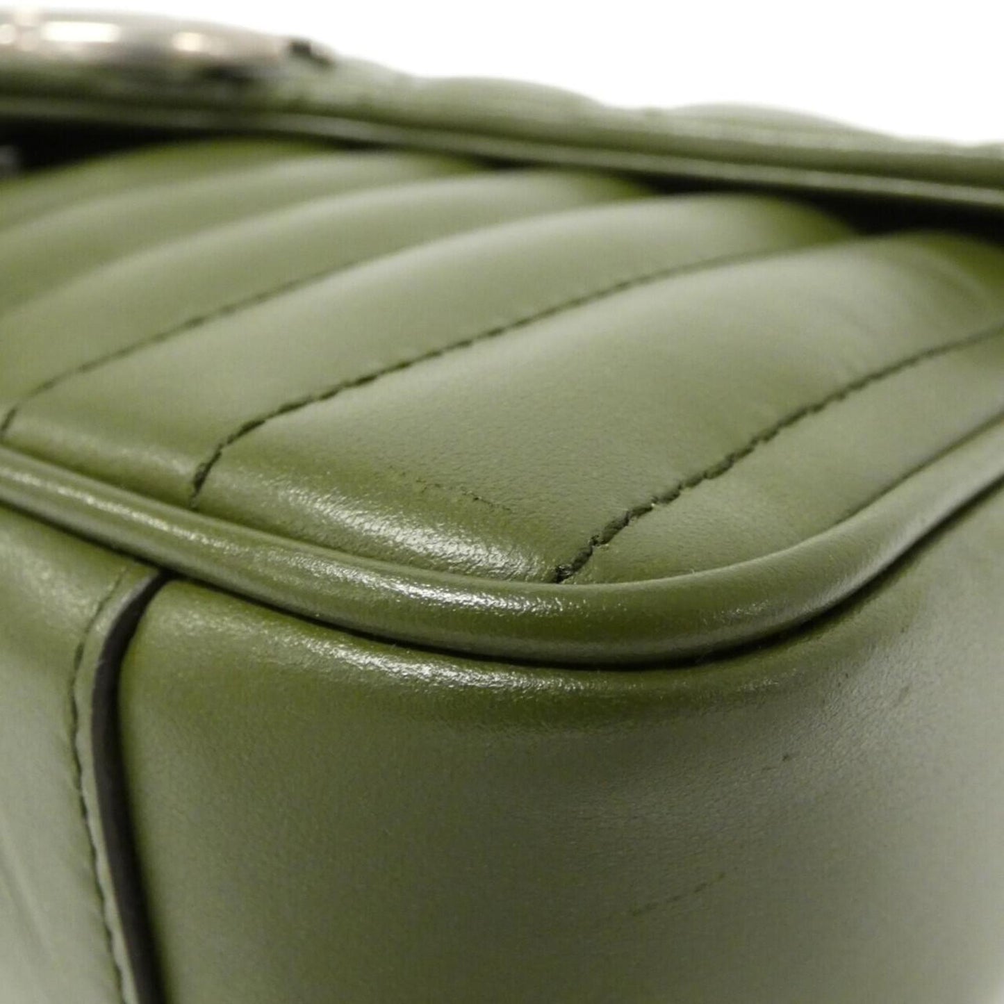 Gucci Green Leather Shoulder Bag