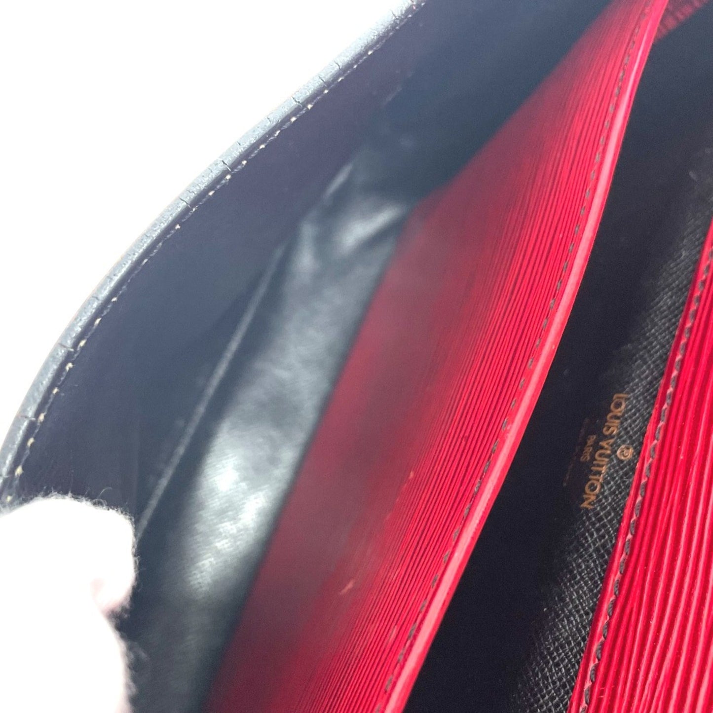 Louis Vuitton Red Leather Shoulder Bag