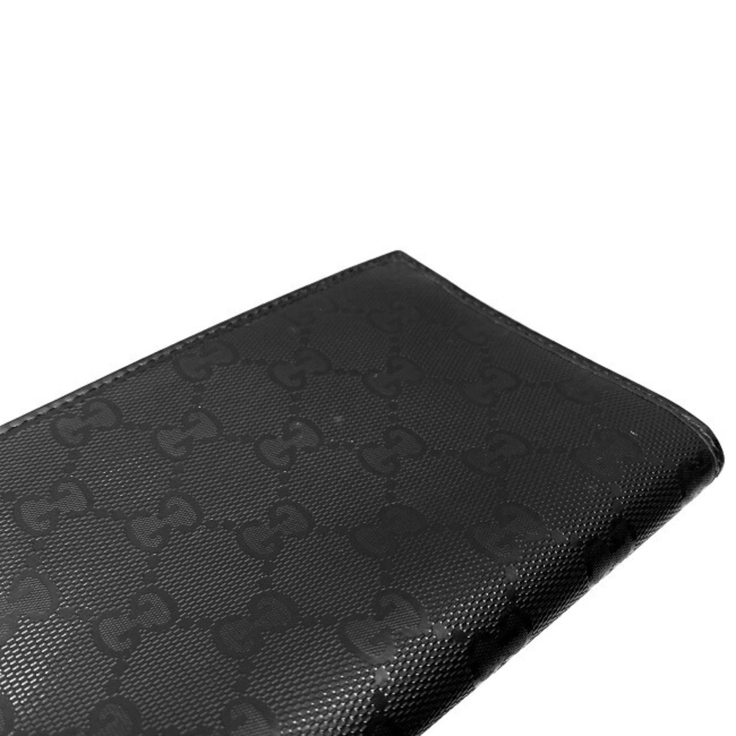 Gucci Black Pvc Leather Wallet (Bi-Fold)