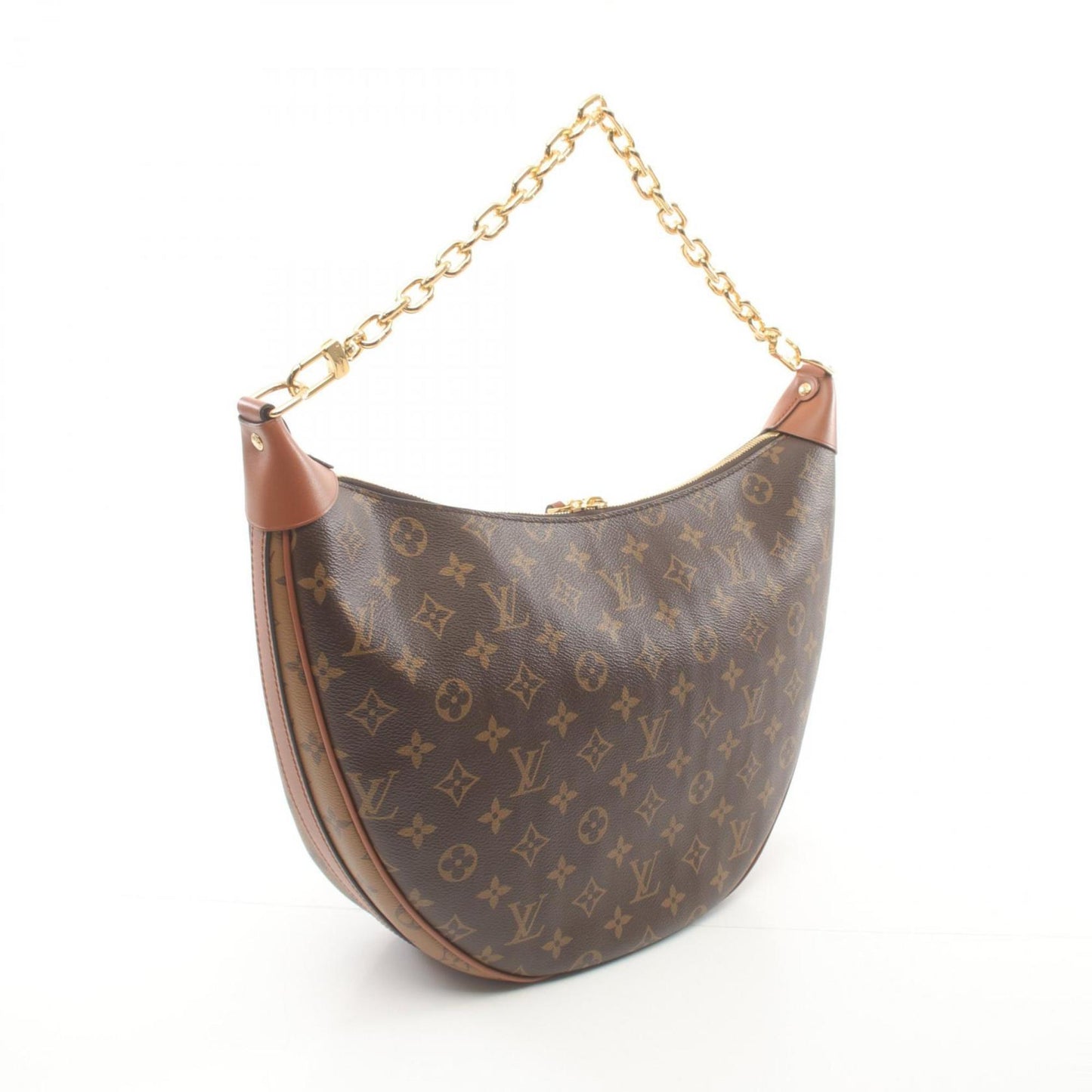 Louis Vuitton Brown Coated Canvas Shoulder Bag