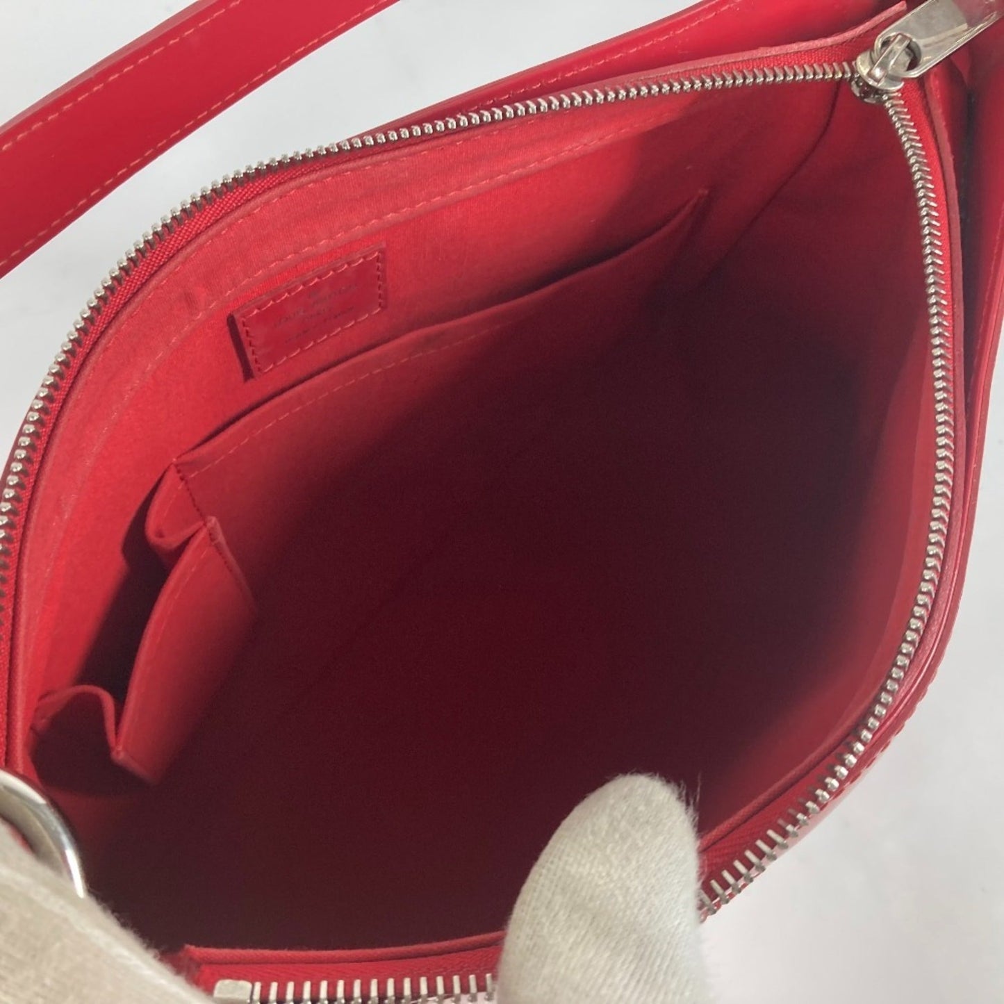 Louis Vuitton Castilian Red Red Color Epi Leather Shoulder Bag