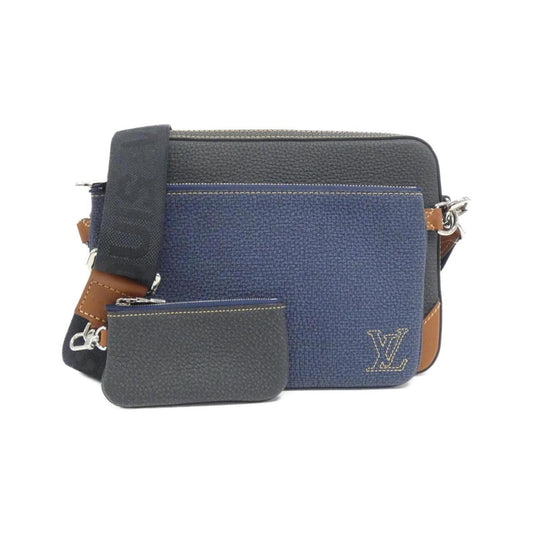 Louis Vuitton Blue Leather Shoulder Bag ()