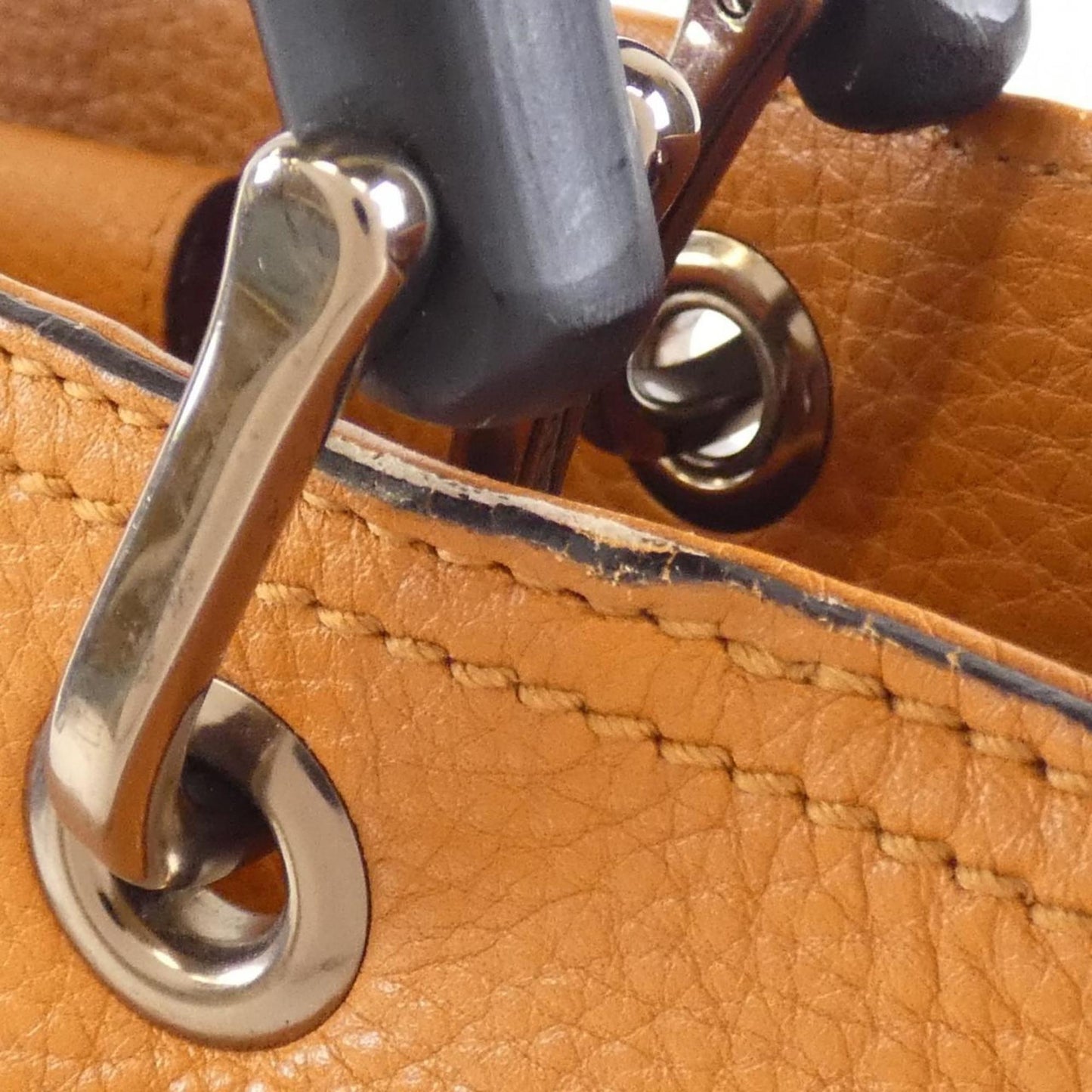 Gucci Orange Leather Handbag
