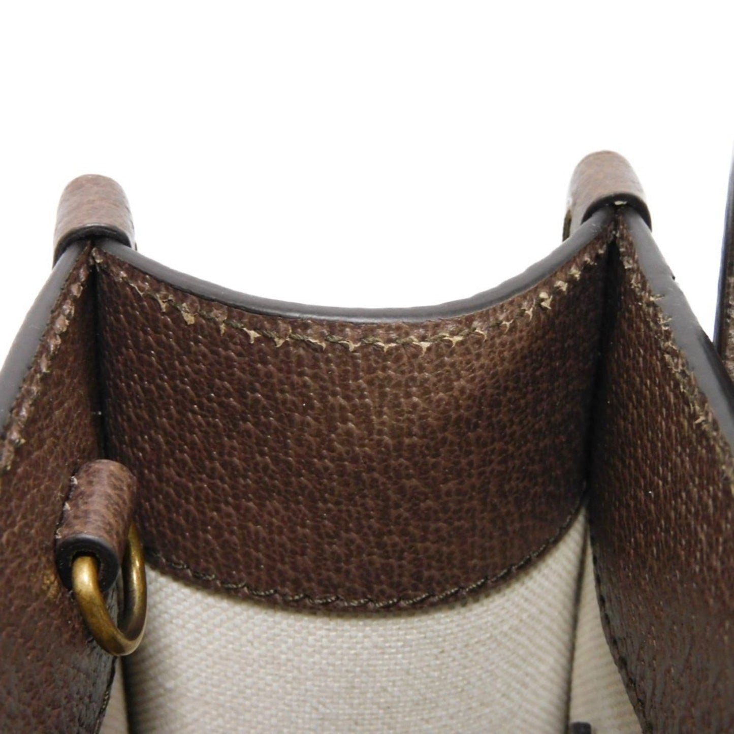 Gucci Beige Gg Supreme Canvas Elastane Leather Shoulder Bag Tote Bag