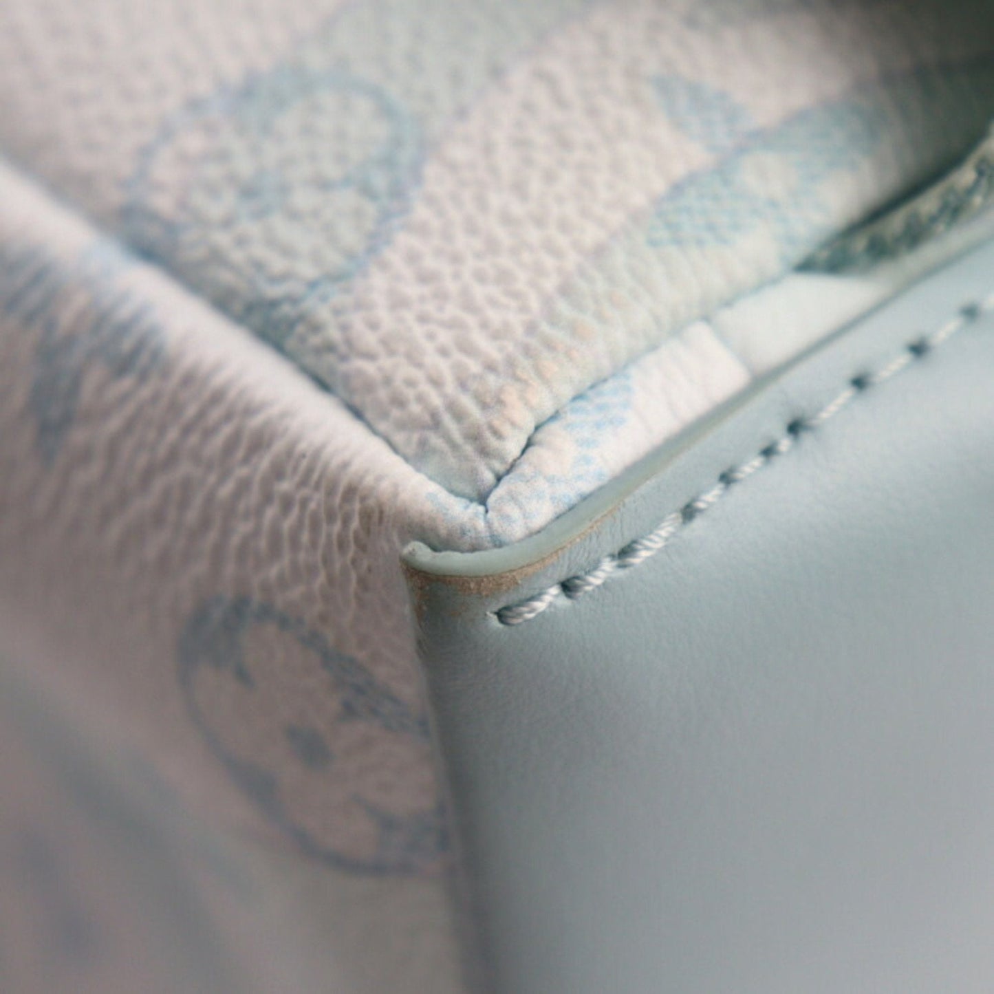 Louis Vuitton Light Blue Pvc Leather Backpack Handbag