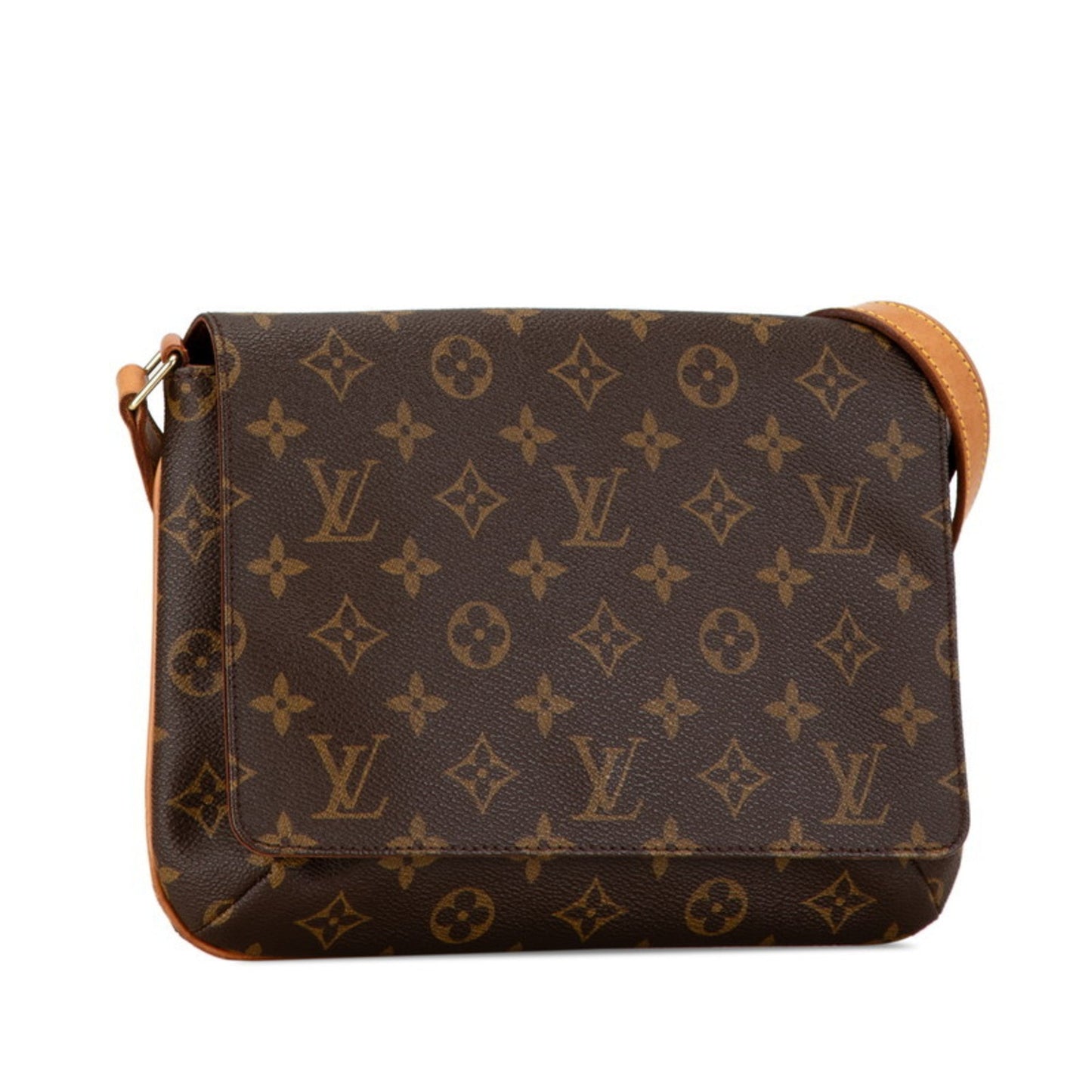 Louis Vuitton Brown Pvc Leather Shoulder Bag