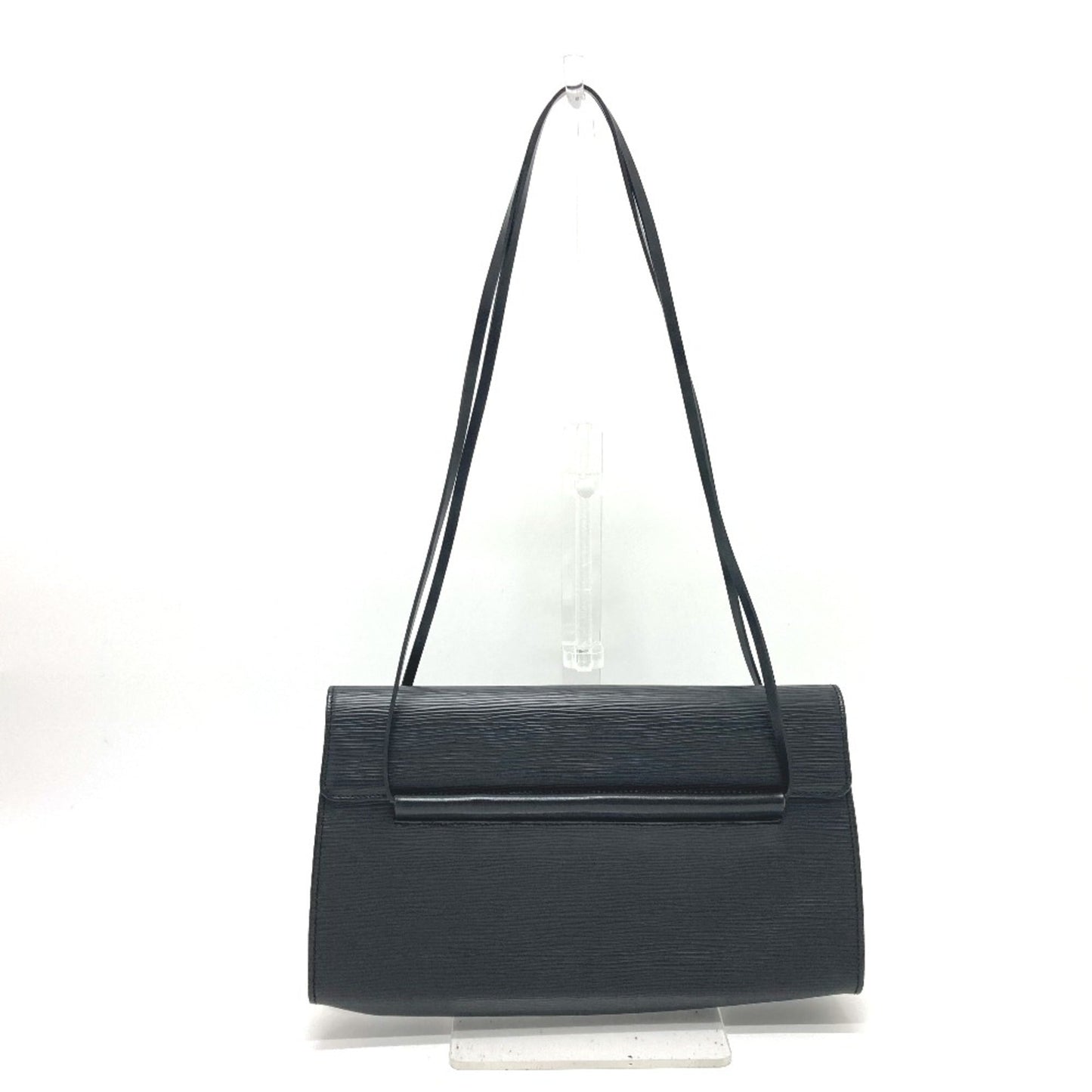 Louis Vuitton Black Leather Shoulder Bag ()