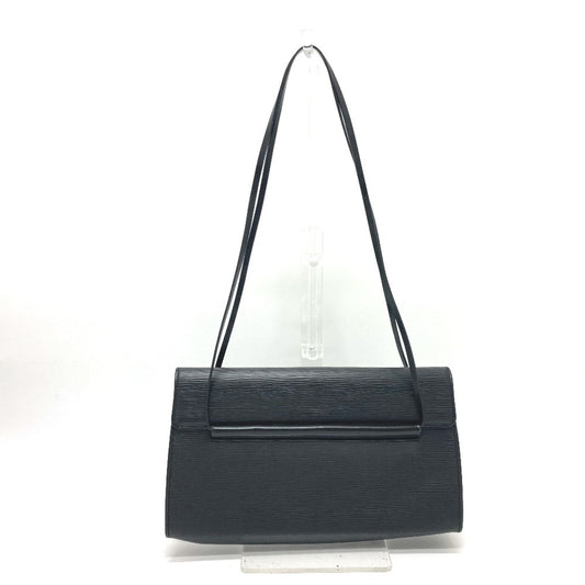 Louis Vuitton Black Leather Shoulder Bag ()
