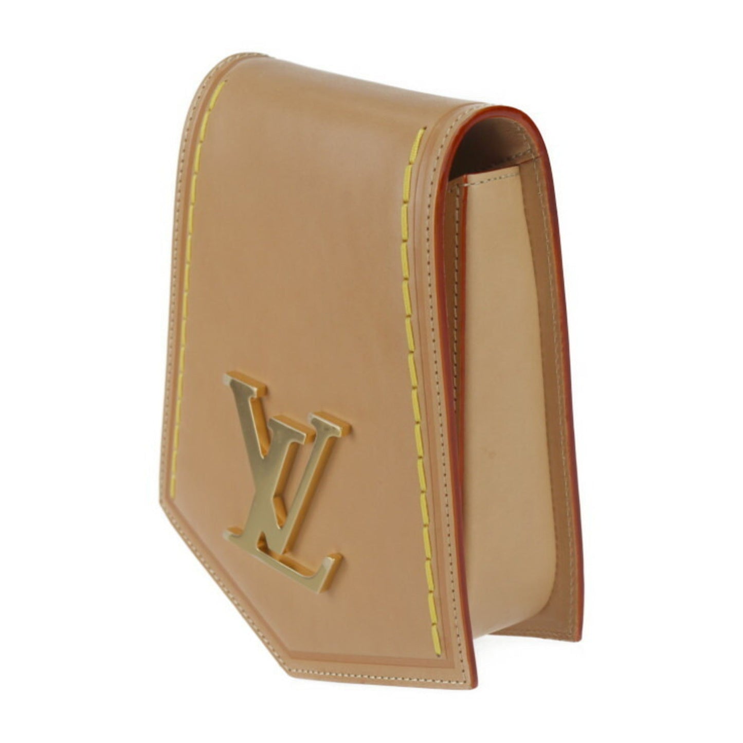 Louis Vuitton Beige Leather Handbag Shoulder Bag Tote Bag