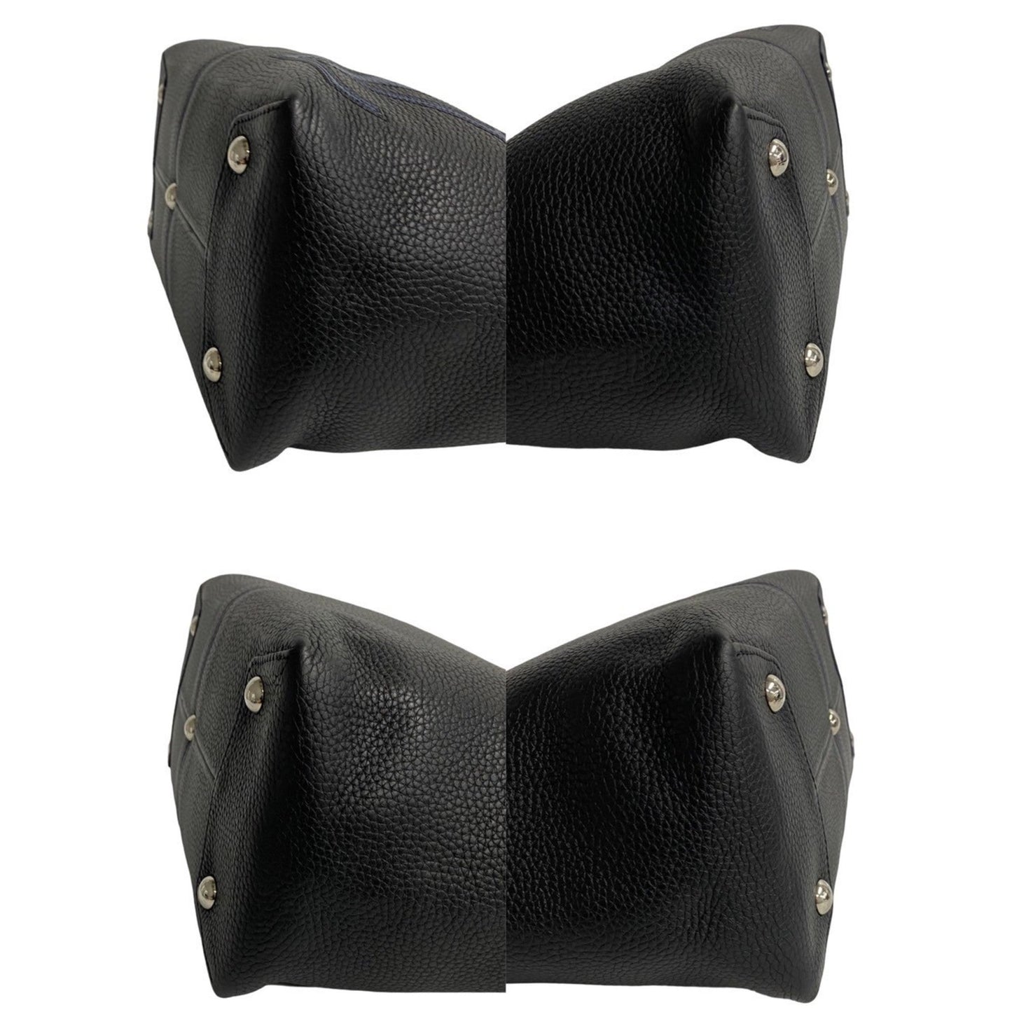 Louis Vuitton Black Leather Shoulder Bag Tote Bag