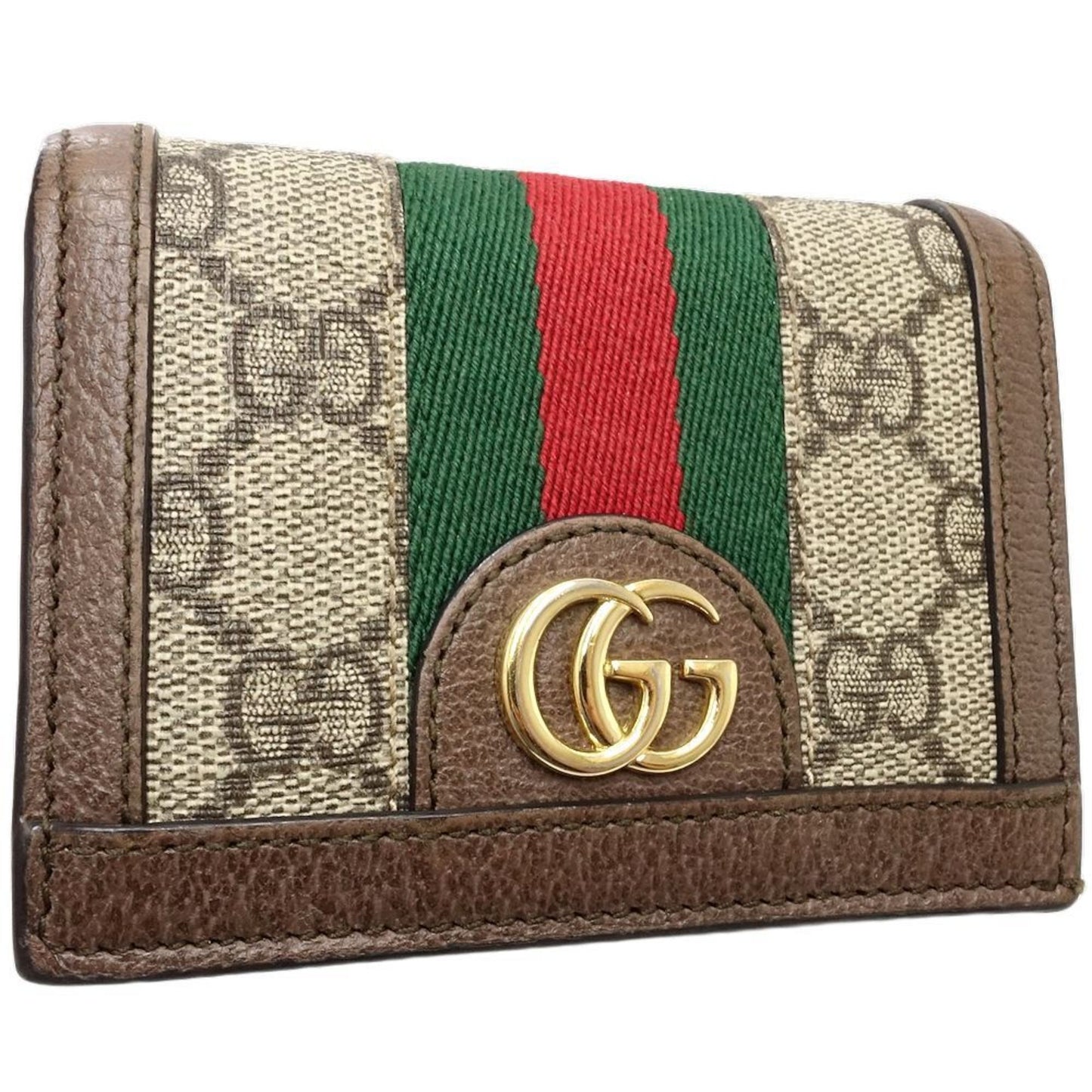 Gucci Beige Gg Supreme Leather Wallet (Bi-Fold)