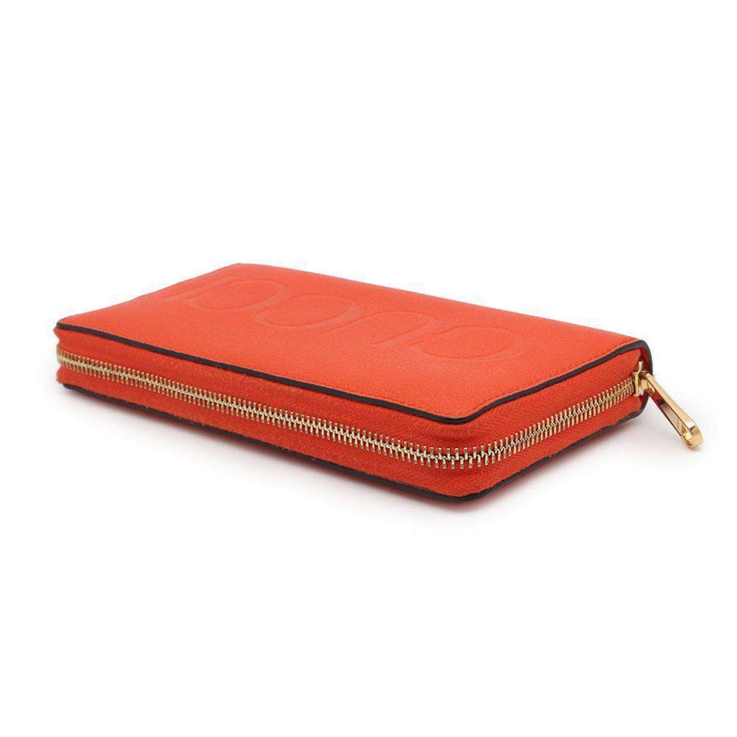 Gucci Orange Leather Long Wallet (Bi-Fold)