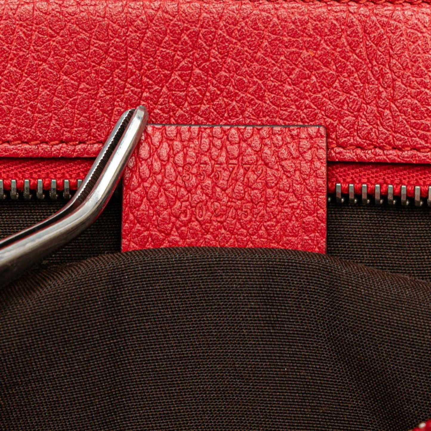 Gucci Red Color Leather Handbag Shoulder Bag
