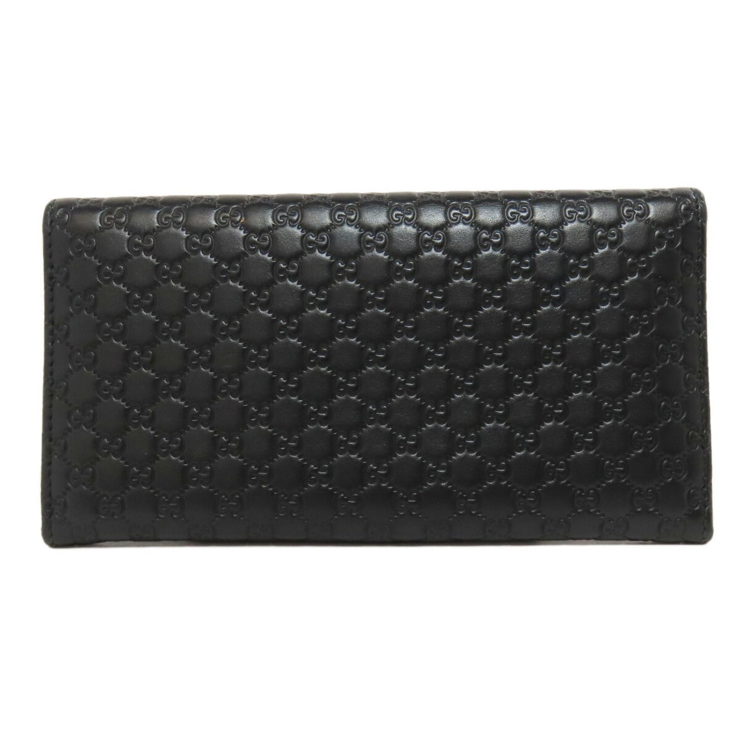 Gucci Black Leather Long Wallet (Bi-Fold)