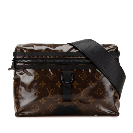 Louis Vuitton Brown Pvc Leather Shoulder Bag ()