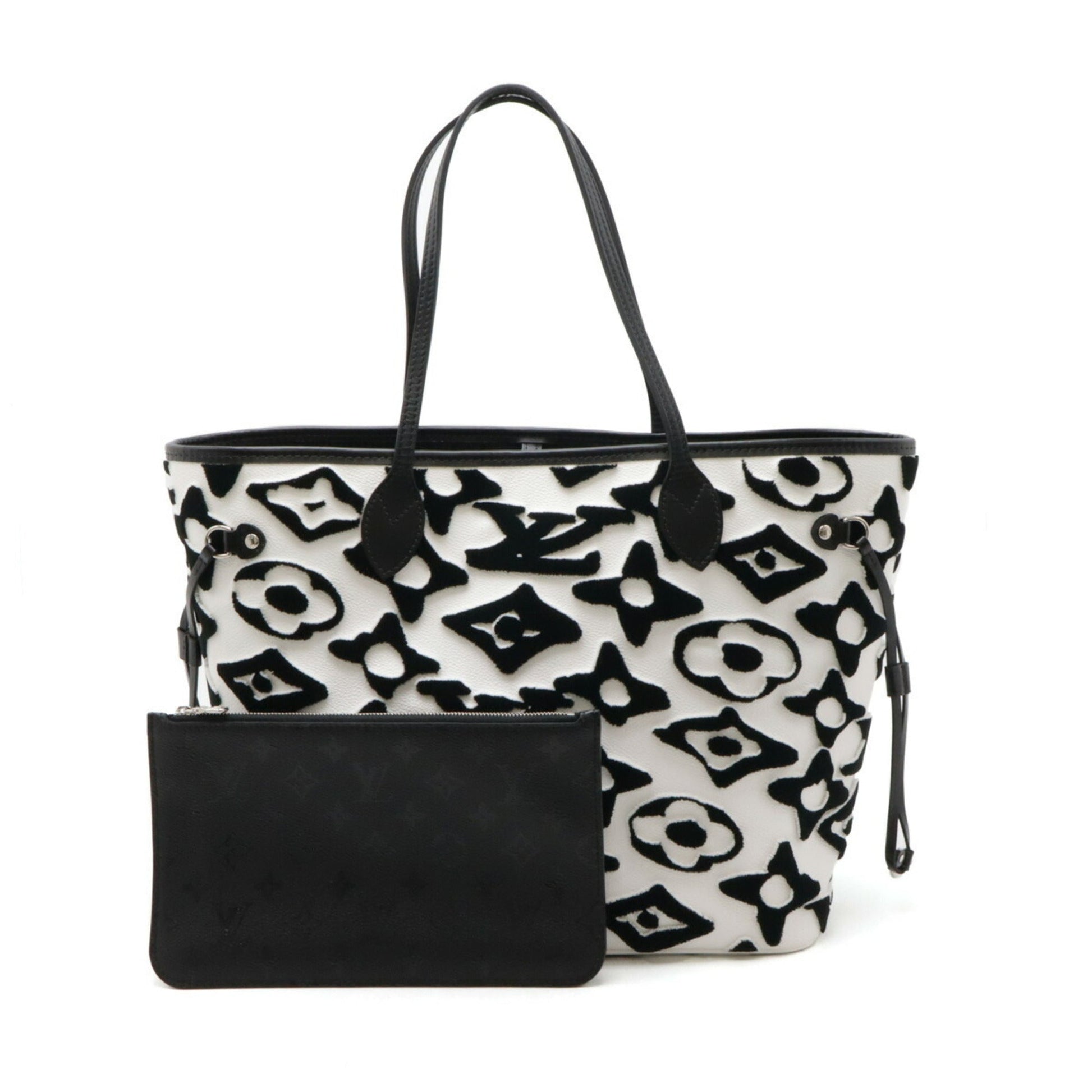 Louis Vuitton Black Monogram White Monogram Pouch Shoulder Bag Tote Bag ()