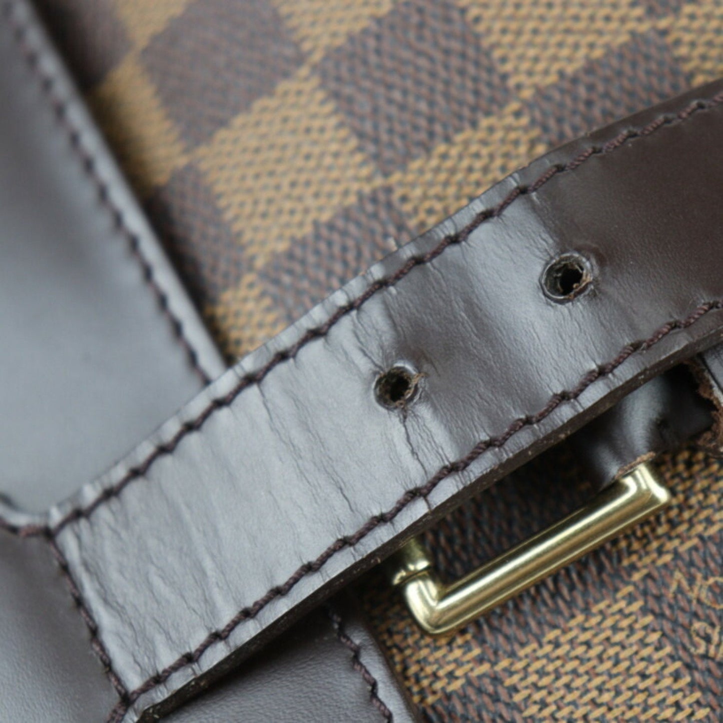 Louis Vuitton Anthracite Brown Ebene Damier Canvas Boston Bag Handbag Shoulder Bag Tote Bag