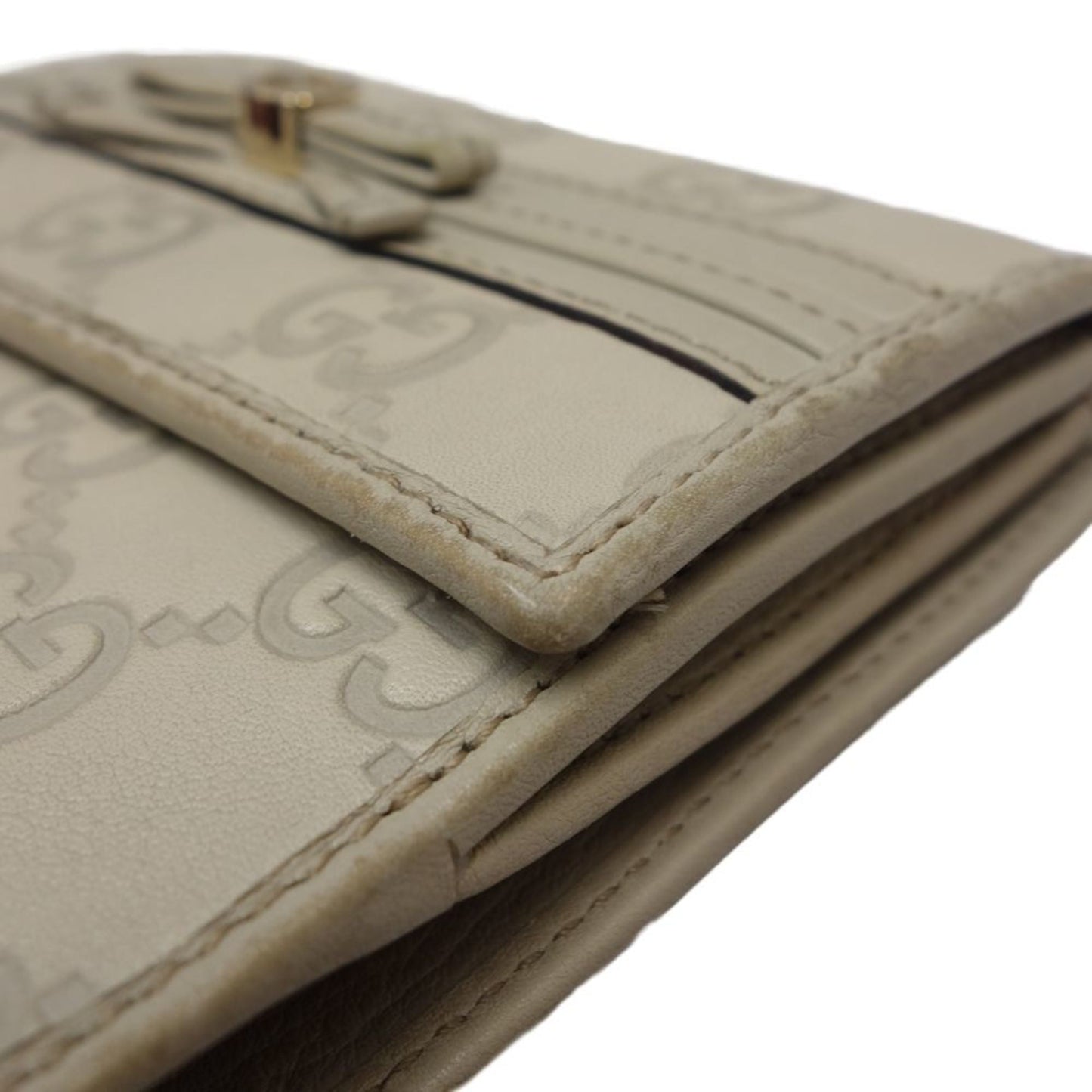 Gucci Ivory Leather Wallet (Bi-Fold)