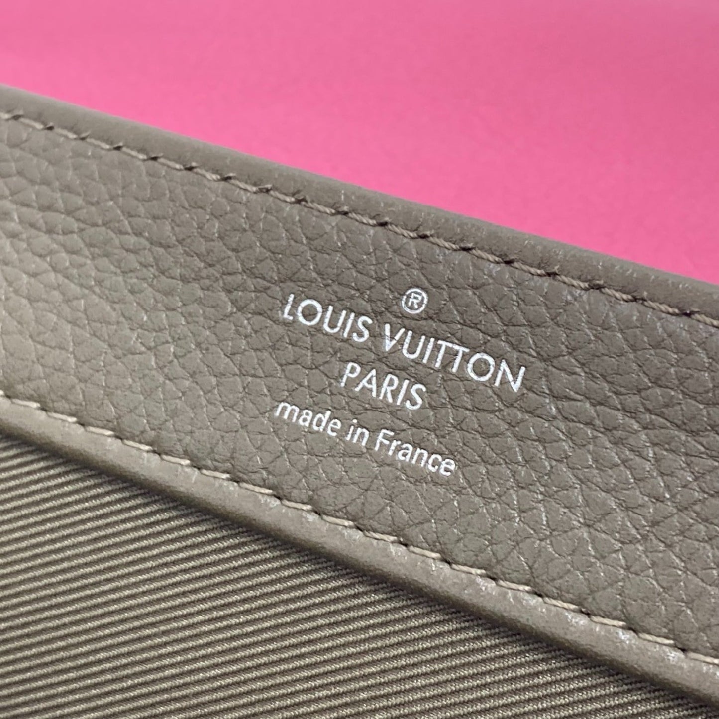 Louis Vuitton Pink Leather Shoulder Bag