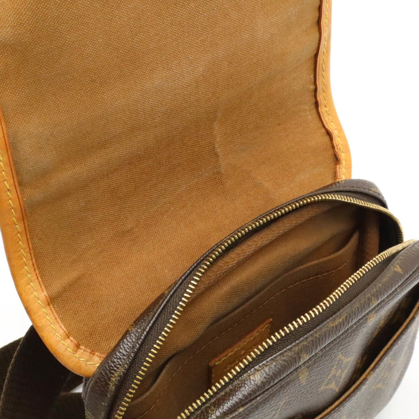 Louis Vuitton Brown Monogram Leather Shoulder Bag Sling Bag