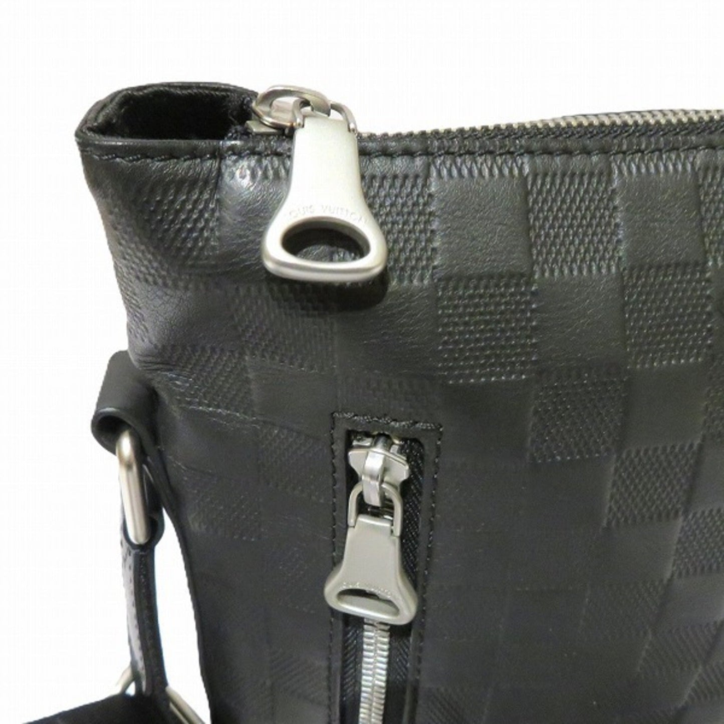 Louis Vuitton Black Leather Shoulder Bag