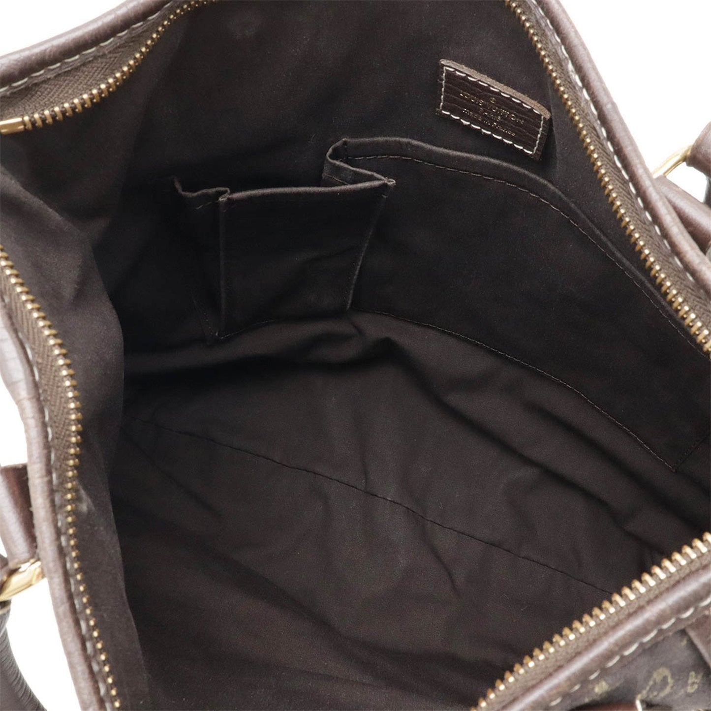 Louis Vuitton Ebene Canvas Leather Shoulder Bag Tote Bag