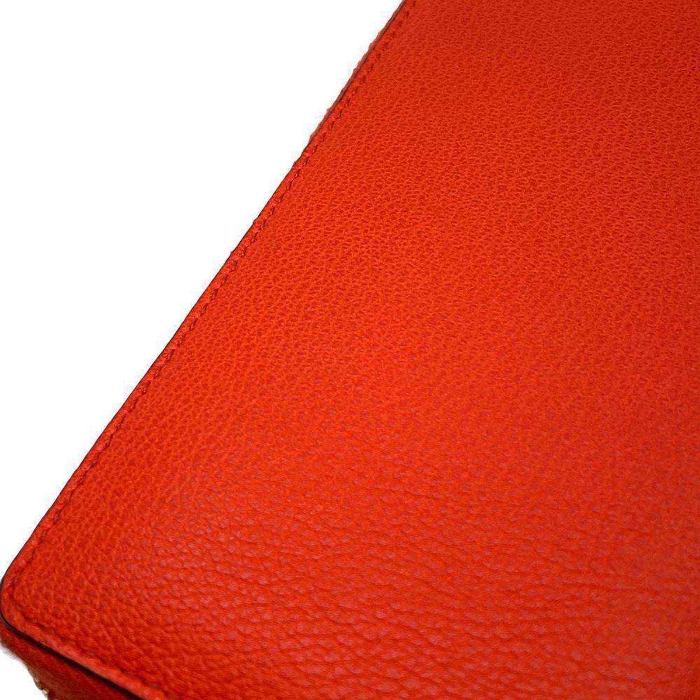 Gucci Orange Leather Long Wallet (Bi-Fold)