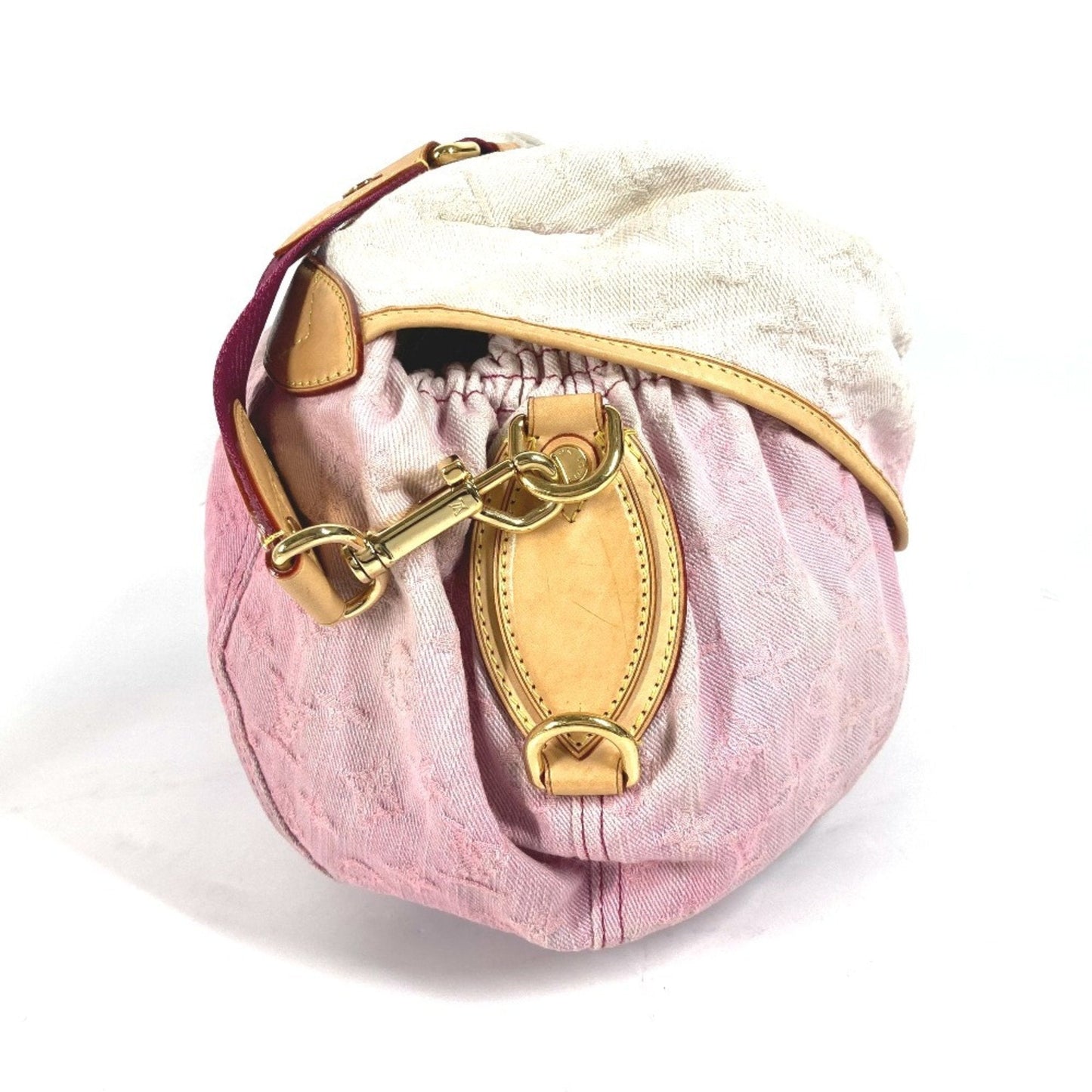 Louis Vuitton Pink Monogram Denim Shoulder Bag