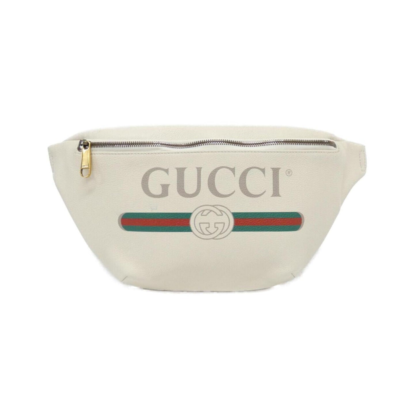 Gucci White Leather Fanny Pack