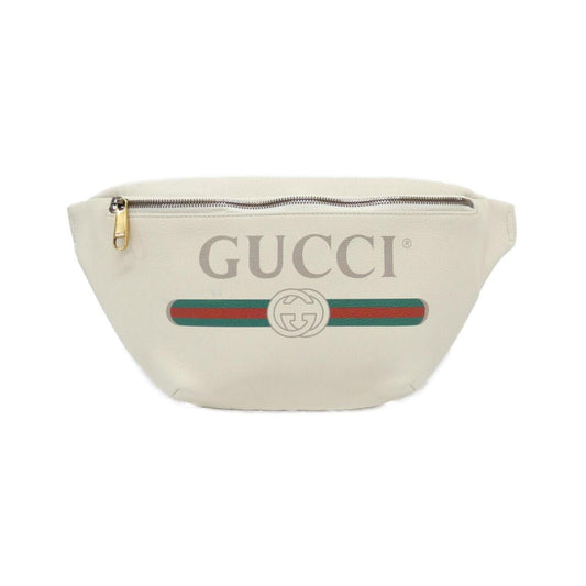 Gucci White Leather Fanny Pack