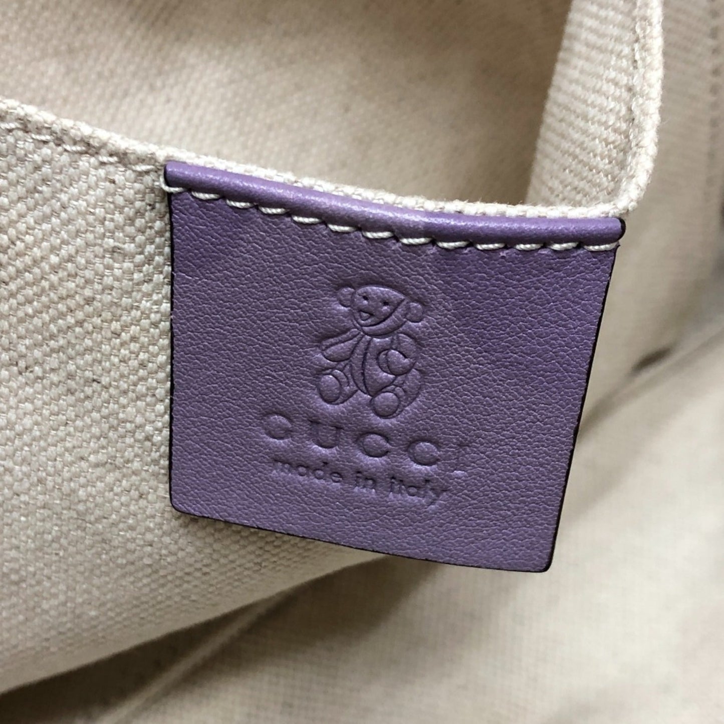 Gucci Purple Nylon Handbag