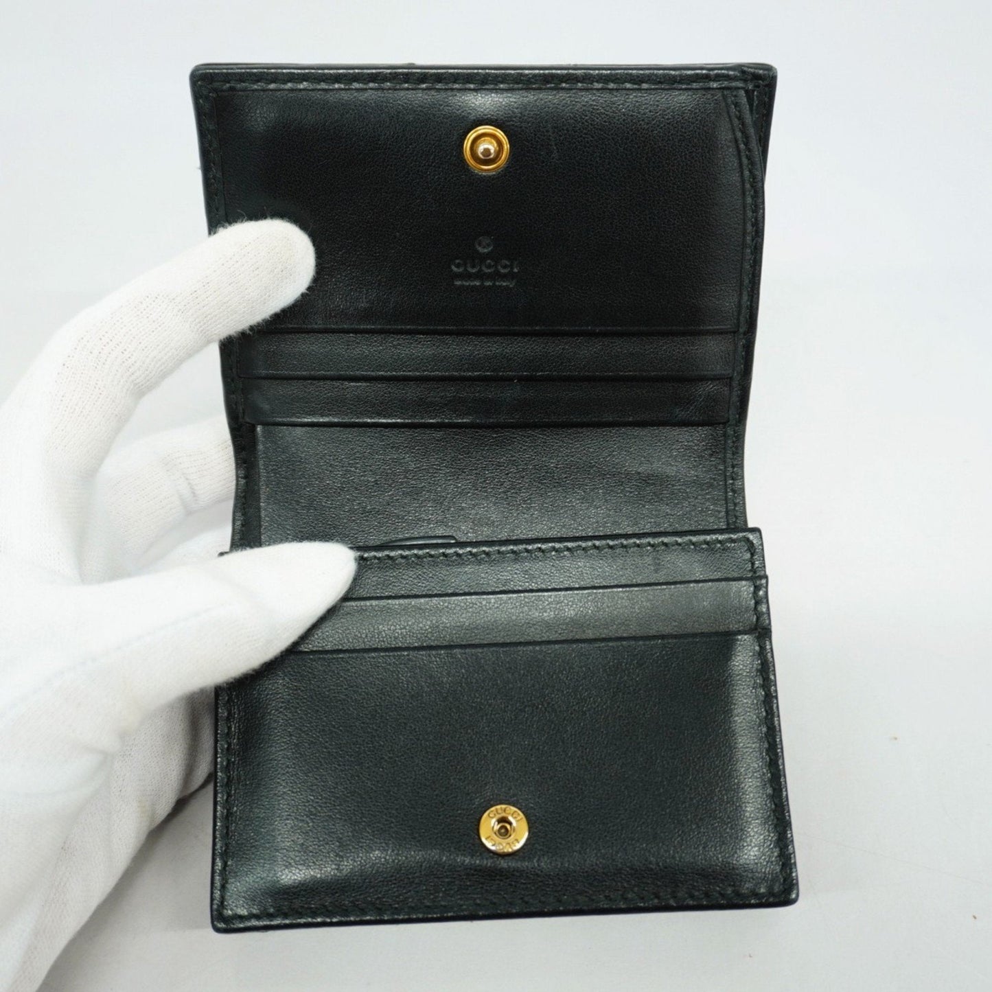 Gucci Black Leather Wallet (Bi-Fold)