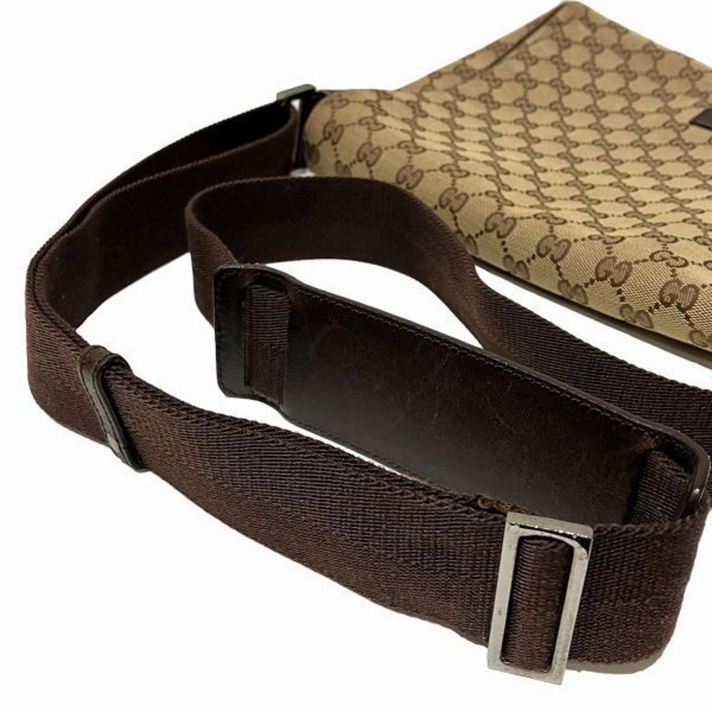 Gucci Brown Canvas Shoulder Bag