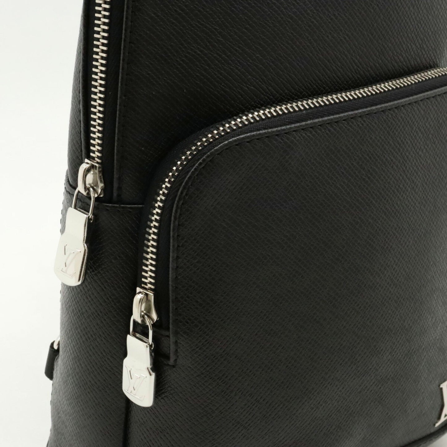 Louis Vuitton Black Noir Taiga Leather Shoulder Bag Sling Bag