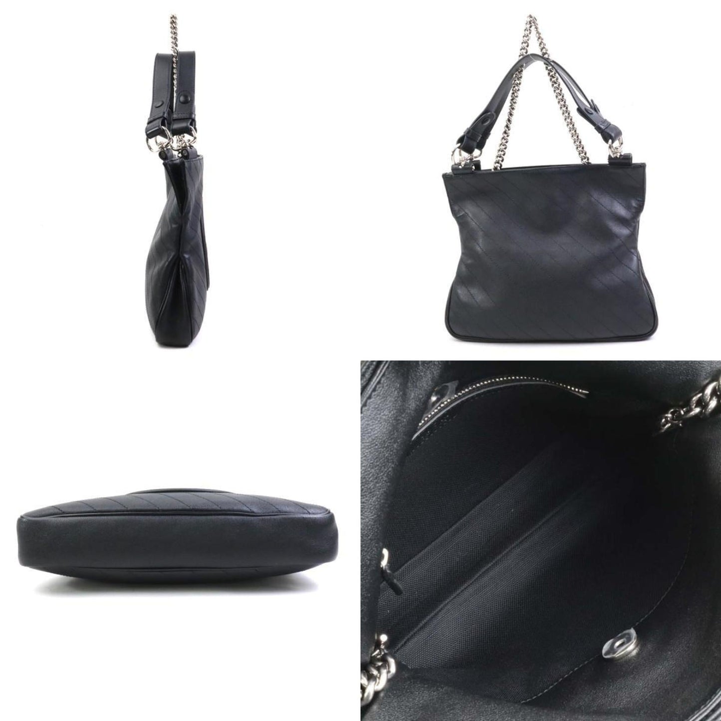 Gucci Black Leather Shoulder Bag