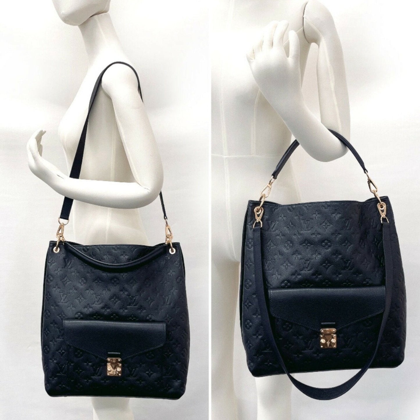 Louis Vuitton Monogram Impression Infini Navy Monogram Empreinte Shoulder Bag
